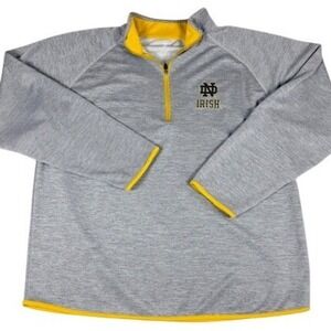 Notre Dame Fighting Irish Pullover Men's 2XL Fanatics Quarter Zip NCAA